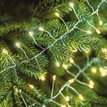 GHIRLANDĂ LUMINA ZÂNELOR 300LED, 3m, ALB CALD PRINTAT CU CABLU DE CUPRU