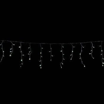 ȚURȚURI DECOR CRYSTALLINE 100 LED, 3.0x0.4m, ALB RECE, CABLU TRANSPARENT