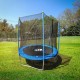 Trambulină cu plasă de protecție diametru 244 cm Trambulină cu plasă de protecție diametru 244 cm